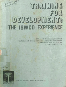 Training for Development: The ISCWD Experience